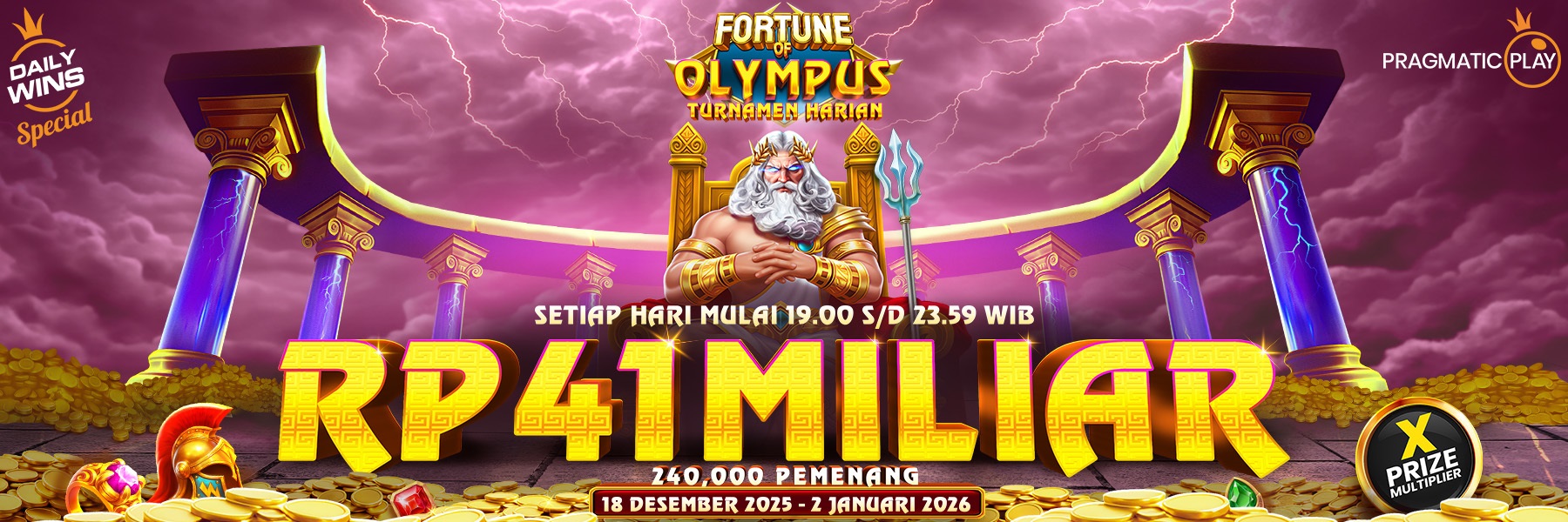 FORTUNE OF OLYMPUS - DAILY TOURNAMENTS